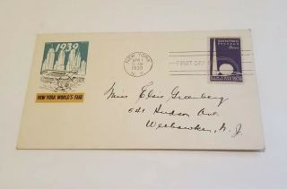 1939 York Worlds Fair First Day Cover