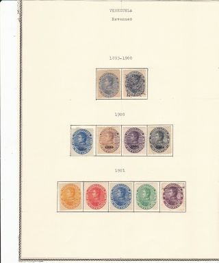 Venezuela 3 Pages Of Revenues 1893 - 1947