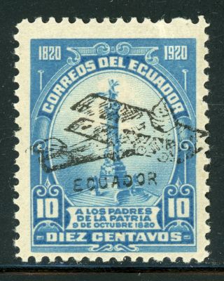 Ecuador Air Post Specialized: Bertossa Xxvii.  J 10c Black Ovpt $$$