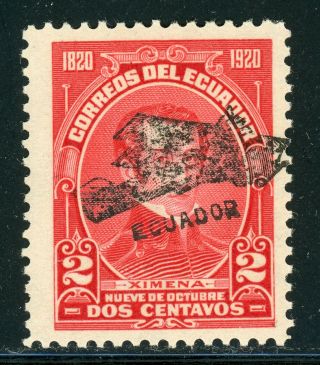 Ecuador Air Post Specialized: Bertossa Xxvii.  B 2c Black Ovpt $$$