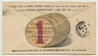 ST LOUIS MO MAR 1898 2 sided multi color ADVERTISING 