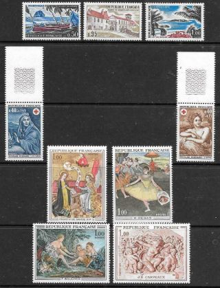 France - 3 X Mnh Sets - 1969/70 Issues