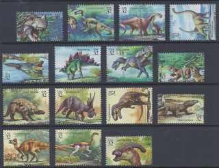 U.  S.  3136 1997 32c Dinosaurs Commemorative Issue - Set Of 15 - Nh