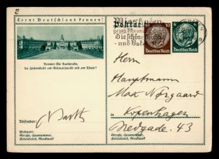 Dr Who 1934 Germany Wiesbaden Postal Card Uprated Stationery C129150