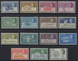 British Antarctic Territory 1963 Qeii Definitives Sc 1 - 15 Mlh Set $172.  15