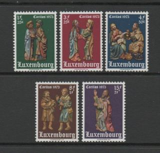 Luxembourg 1973 Caritas " The Nativity " Vf Mnh