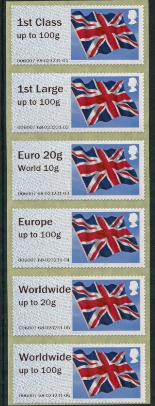 Ncr Tiia Undated Flags 2015 Eur To 100g,  Ww To 100g Flag Coll Set/6 Post & Go