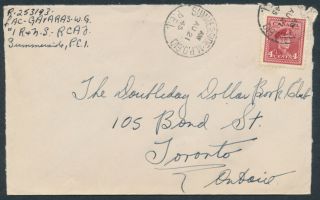 Canada Military - 1945 Summerside Pei Mpo 610 Cds On Rcaf Cover