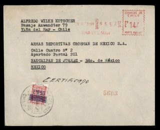 Dr Who Chile Vina Del Mar Metered Registered Ovpt To Mexico E40421