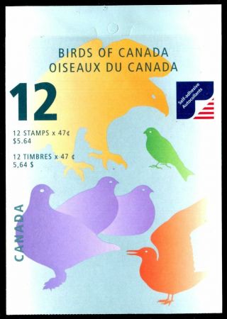 Canada Stamp Booklet Bk241 (2001) 12 X 47¢ Pane Of 12 (1893a,  1893b) Booklet