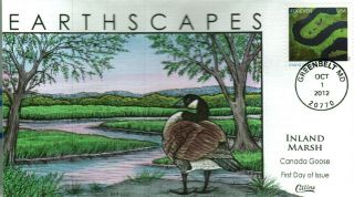 Collins Hand Painted 4710 Earthscapes Inland Marsh Canada Goose