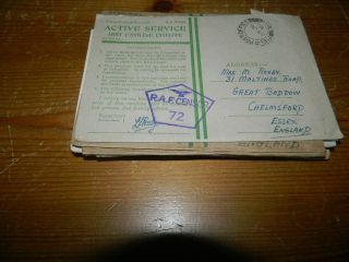 Gb World War Ii Postal History: Bundle Of 14 Covers/airgraphs 1942 - 45