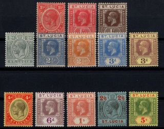 P118240 / St Lucia / British Colony / Sg 92 / 97 – 99 / 105 Mh 159 E
