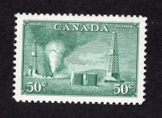 Canada 294 50 Cent Dull Green Oil Wells Issue Mnh