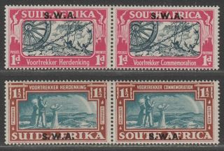 South West Africa 1938 Kgvi Voortrekker Commemoration Sg109 - 110 Cat £38