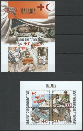C633 2017 Sierra Leone Red Cross Fight Against Malaria Insects Kb,  Bl Mnh