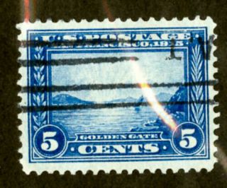 Us Stamps 399 5c Panama - Pacific Xf Light Cancel