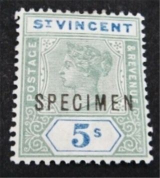 Nystamps British St.  Vincent Stamp 70 Og H Specimen