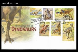 Aaa,  Dinosaur,  Prehistory,  Reptile,  Australia 1996 Fdc,  Cover,  Wildlife,  Nature 01