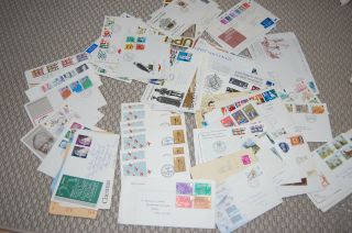 First Day Covers,  Decimals And Interesting Stamps Approx 100