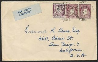 (111cents) Ireland 1/2 Lire X 2 On Cover To Usa 1984