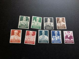 Germany Stamps Scott B59 - B67 Mhog Scv 82.  20 Bb7085