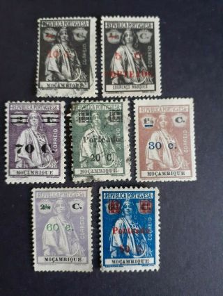 Portugal Great Old Mocambique Mnh Overprinted Stamps As Per Photo.
