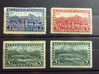 Czechoslovakia Old Stamps Set - Mh - Vf - R47e5394