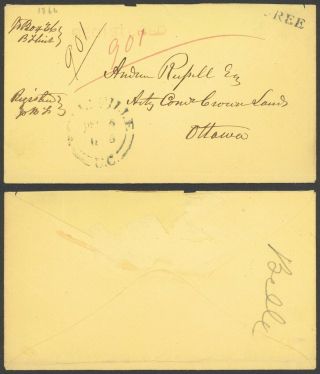 Canada - Stampless Cover To Ottawa 28403/10