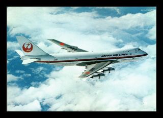 Dr Jim Stamps Japan Air Lines Jal Chrome View Continental Size Postcard