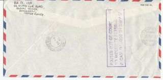 Hong Kong 1982 Posted Out Of Course Label On Registered Cover To Finland