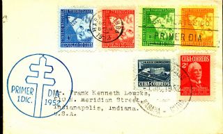 Tuberculosis Health Medicine Postal Tax Stamps 1952 Caribbean Fdc