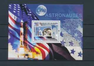 Lk41109 Guinea Astronaut Satellite Rocket Space Good Sheet Mnh