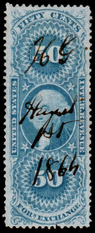 United States Revenue Scott R56c (1862 - 71) F - Vf,  Cv $7.  50 W