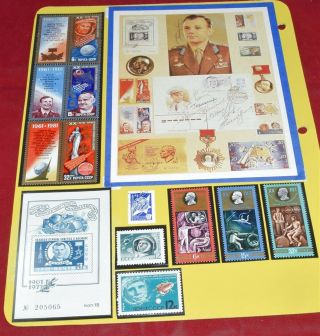 Mayfairstamps Russia Gagarin Stamps Souvenir Sheet & Special Card Ccz_9392