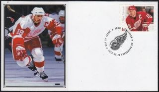 Canada 2945.  6 Steve Yzerman Hockey Stamp On First Day Cover