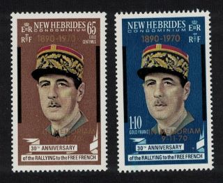 Br.  Hebrides Death Of General De Gaulle 2v Mnh Sg 147 - 148