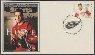 Canada 3029.  9 - Legends Of Hockey Gordie Howe On First Day Cover