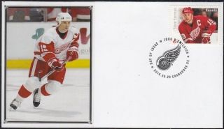 Canada 2945.  8 Steve Yzerman Hockey Stamp On First Day Cover