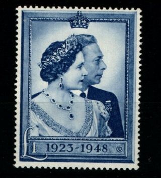 Great Britain 1948 Silver Wedding High Value Sg 494 Mnh