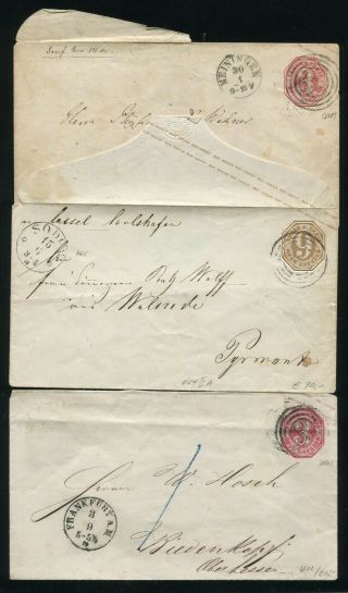 Thurn Und Taxis - Selection Of 8 Postal Items