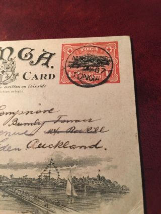 Tonga Postal Card.  H&G 1. 2