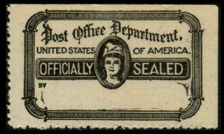 Ox21 Post Office Seal 1919 Officially Perf 12 Mnh See Photos Lot E - 454