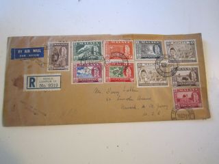 Malaya 1957 Registered Cover To Usa