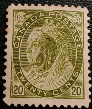 Canada Postage Stamp,  Scott 84,  No - Gum,  Hinged.
