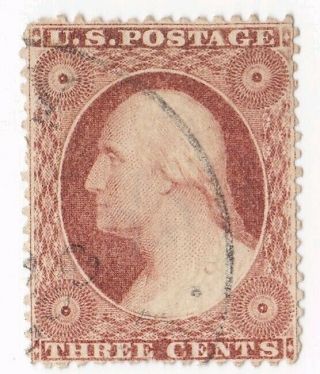 Us Stamp Scott 25 - 1857 3c George Washington - Type I