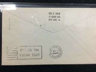 WOWZERS 1934 Cover Postmarked Delayed 1 Year Little America Antarctica 577 4