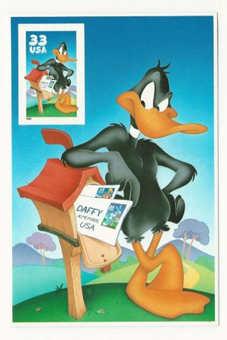1999 Daffy Duck 33¢ Us Stamp Single Usa Postage Not Canceled Mail