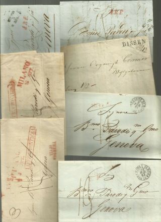 Europe Early Prestamp Postal History Lot