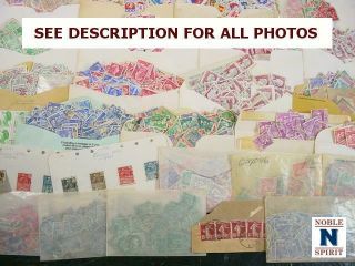 Noblespirit {9176}france Stamp Hoard In Envelopes W/multiples